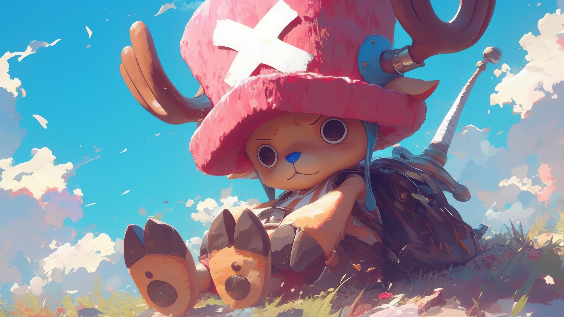 Tony Tony Chopper from One Piece in an artistic illustration
