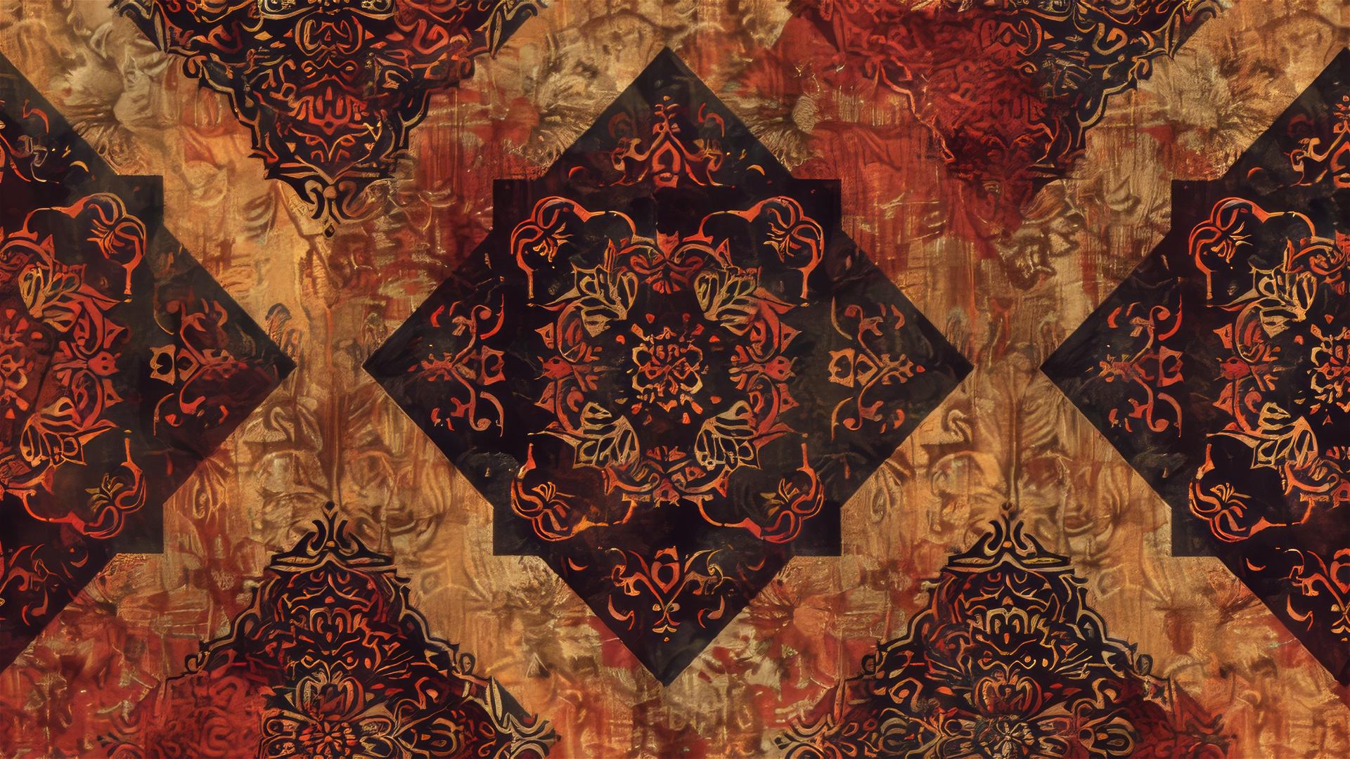 Baroque style artistic pattern