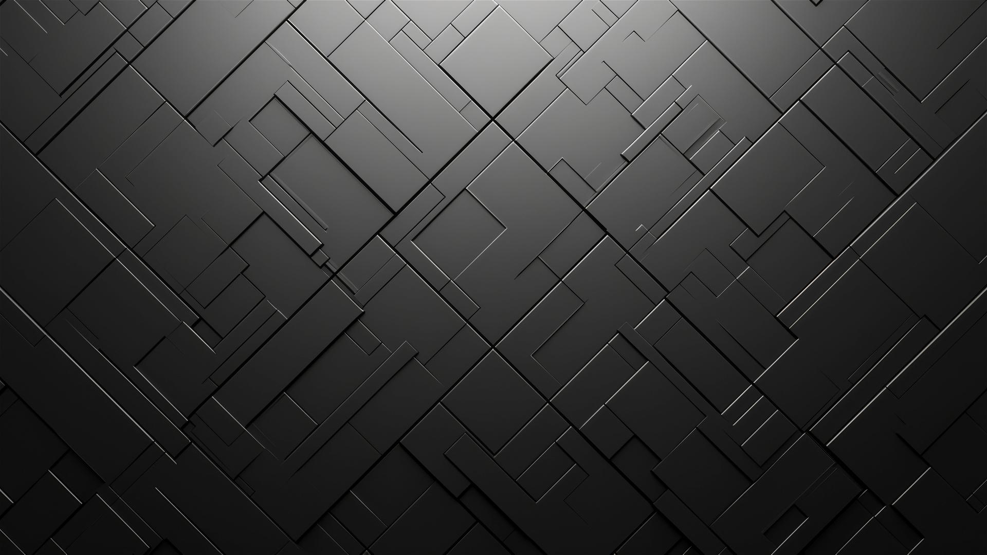 Monochrome abstract design with symmetrical parallelogram tiles