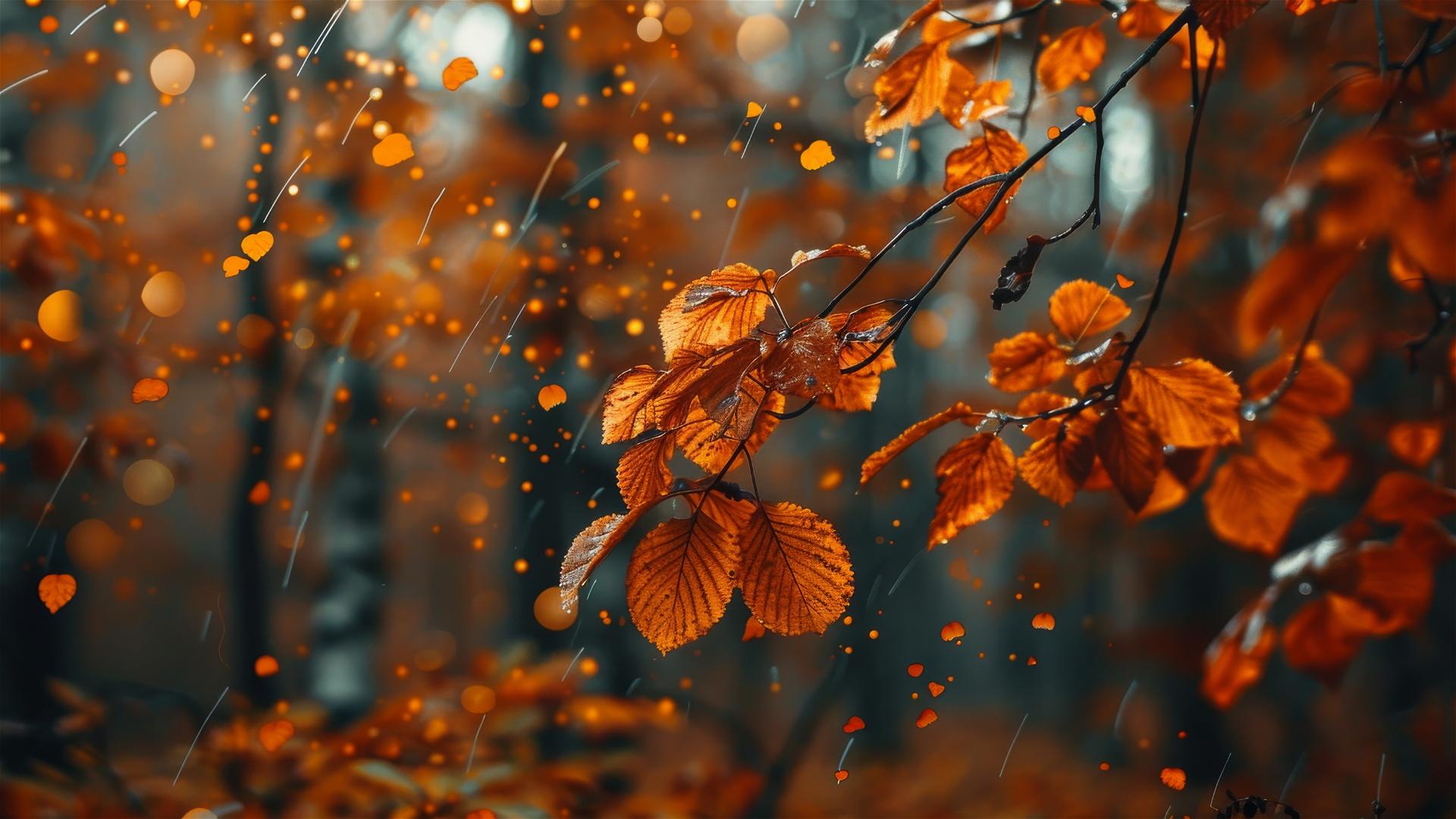 Aesthetic Autumn background in 4K resolution