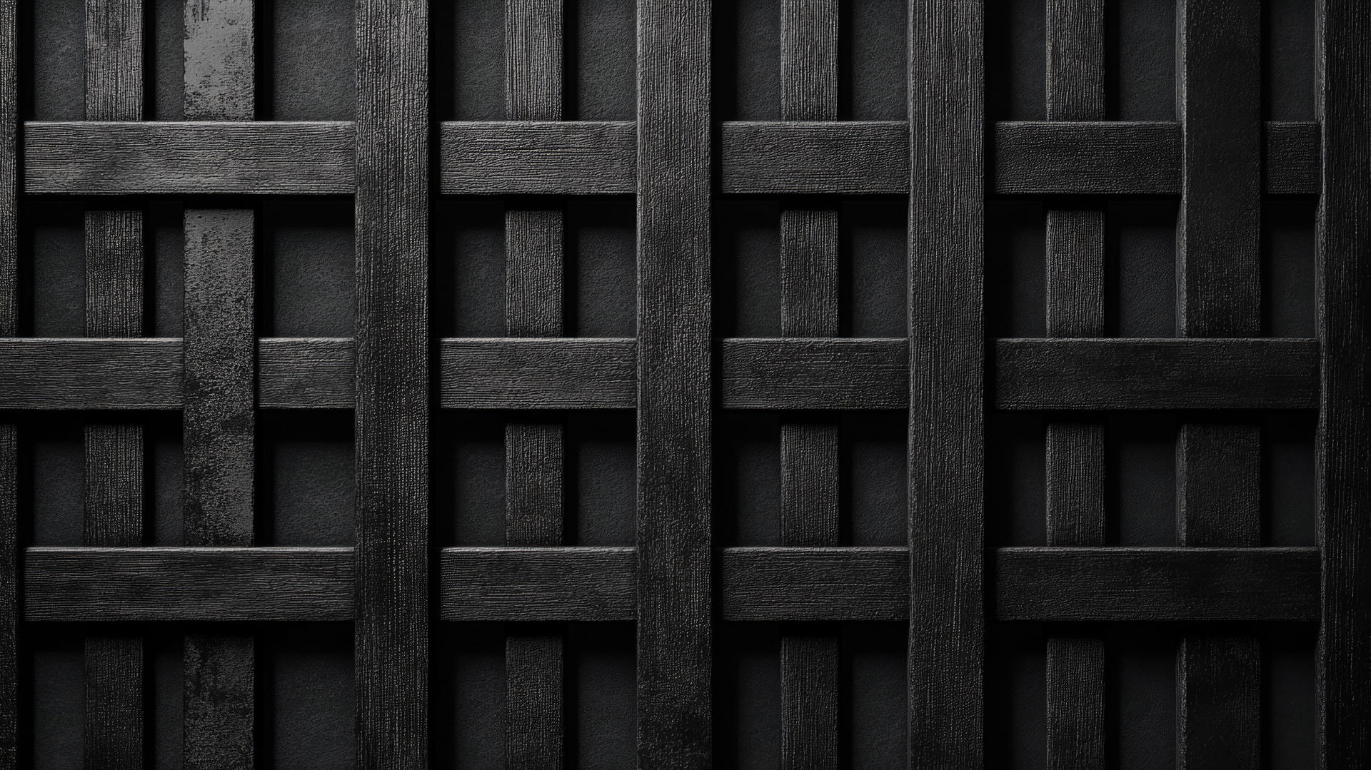 black wallpaper aesthetic with intricate lattice pattern, subtle highlights and shadows