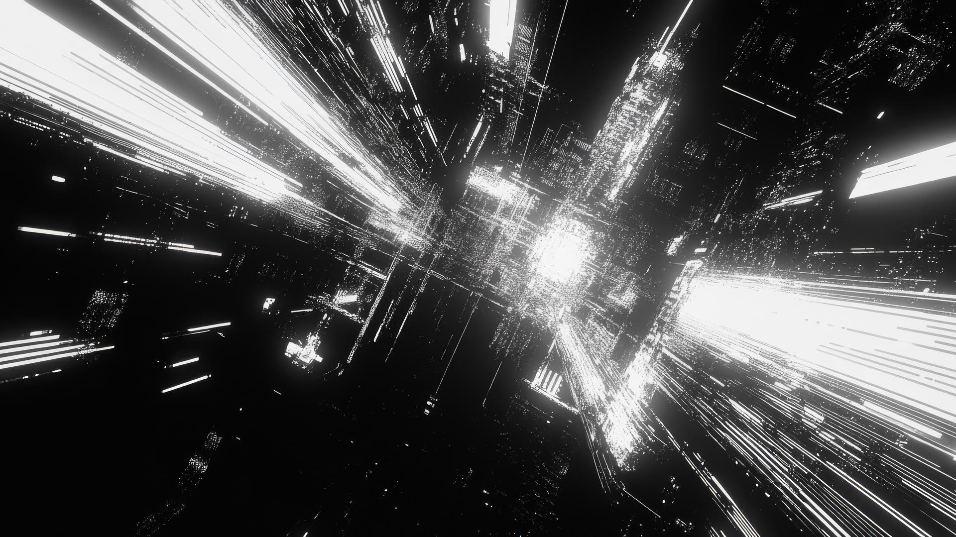 Y2K aesthetic wallpaper with glitch effects and holographic patterns