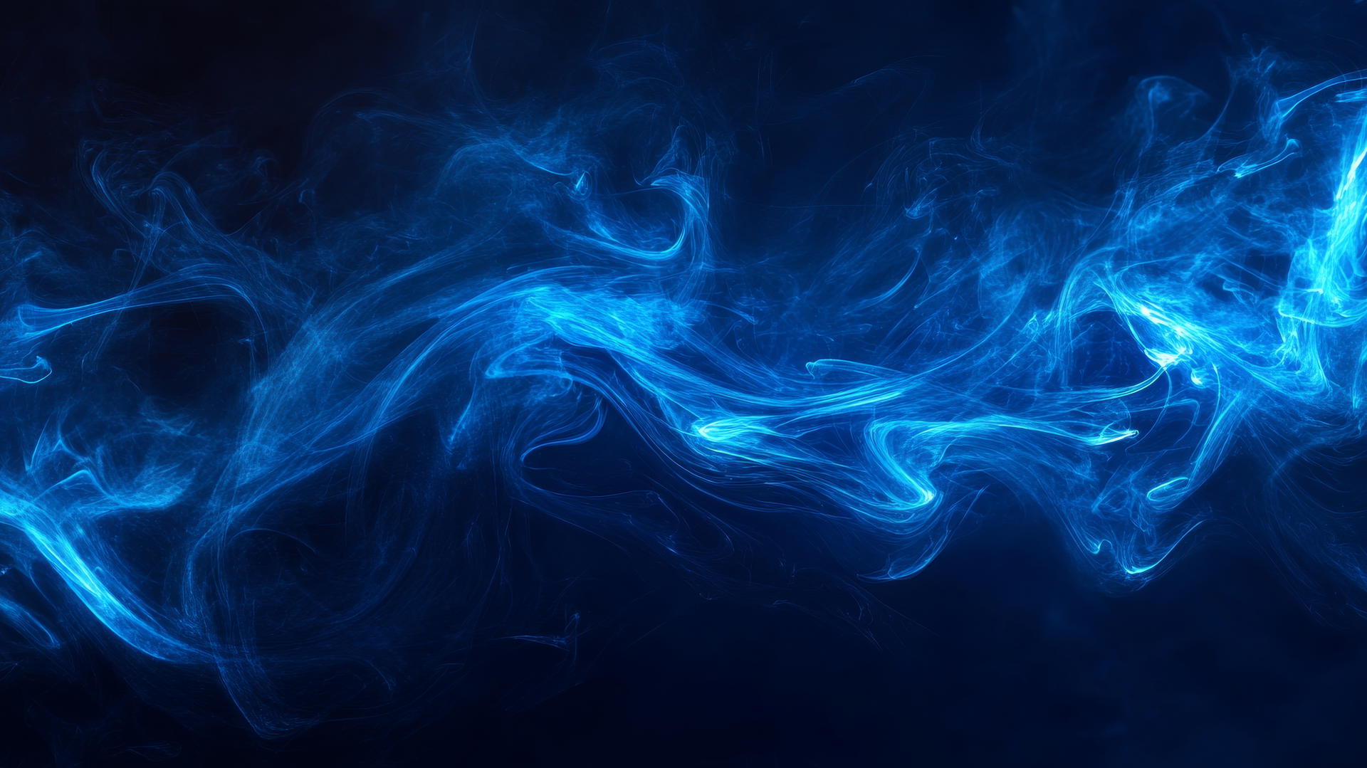 abstract wisps of blue smoke against a dark blue background wallpaper