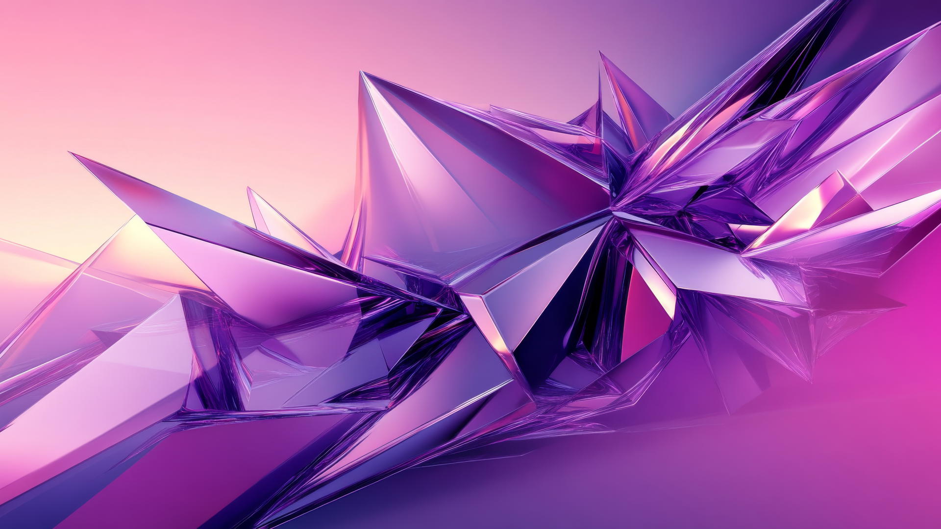 purple wallpaper 4k with sharp angular lines and dynamic shapes in purple shades