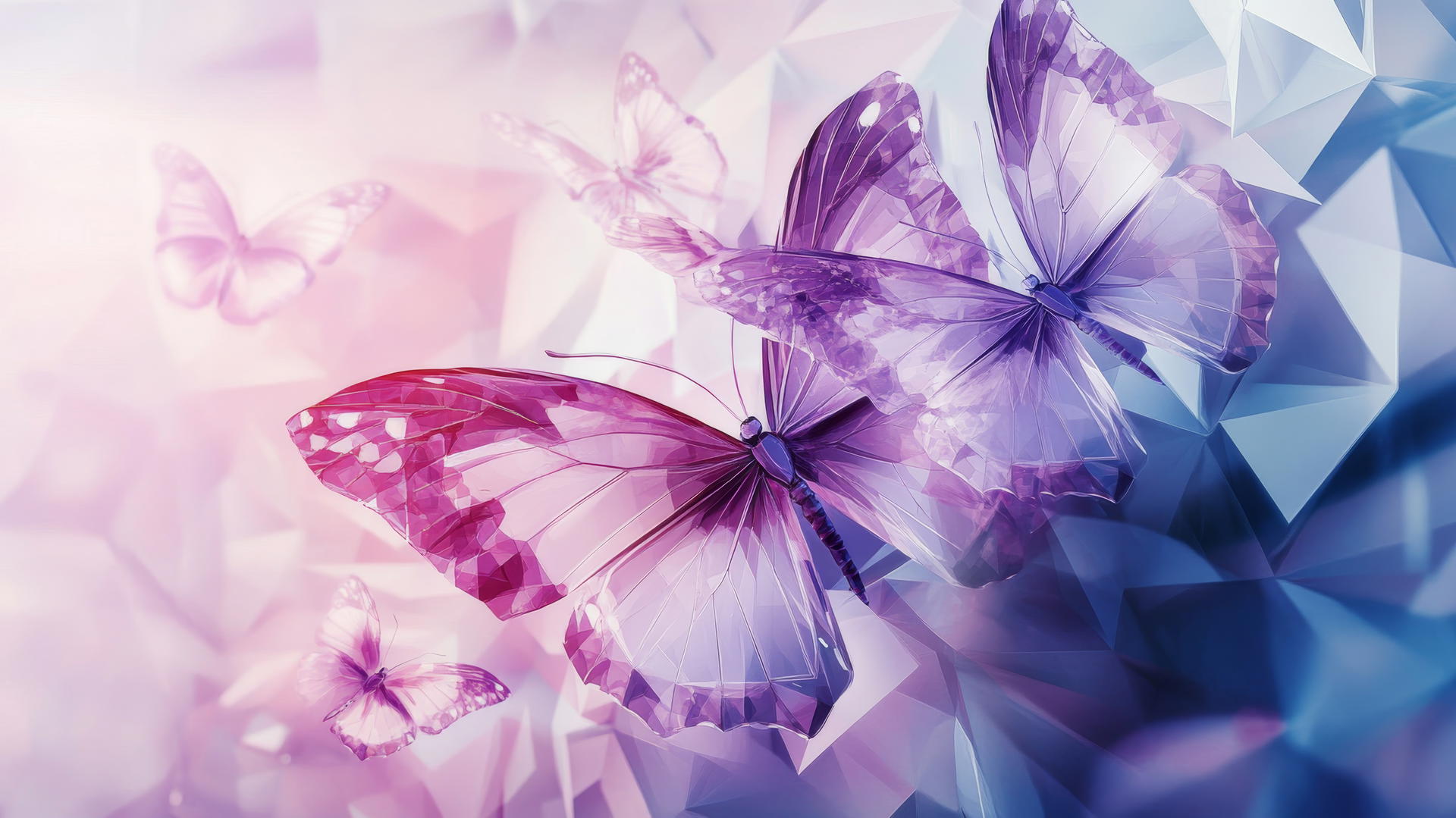 purple butterfly wallpaper with geometric geometric design