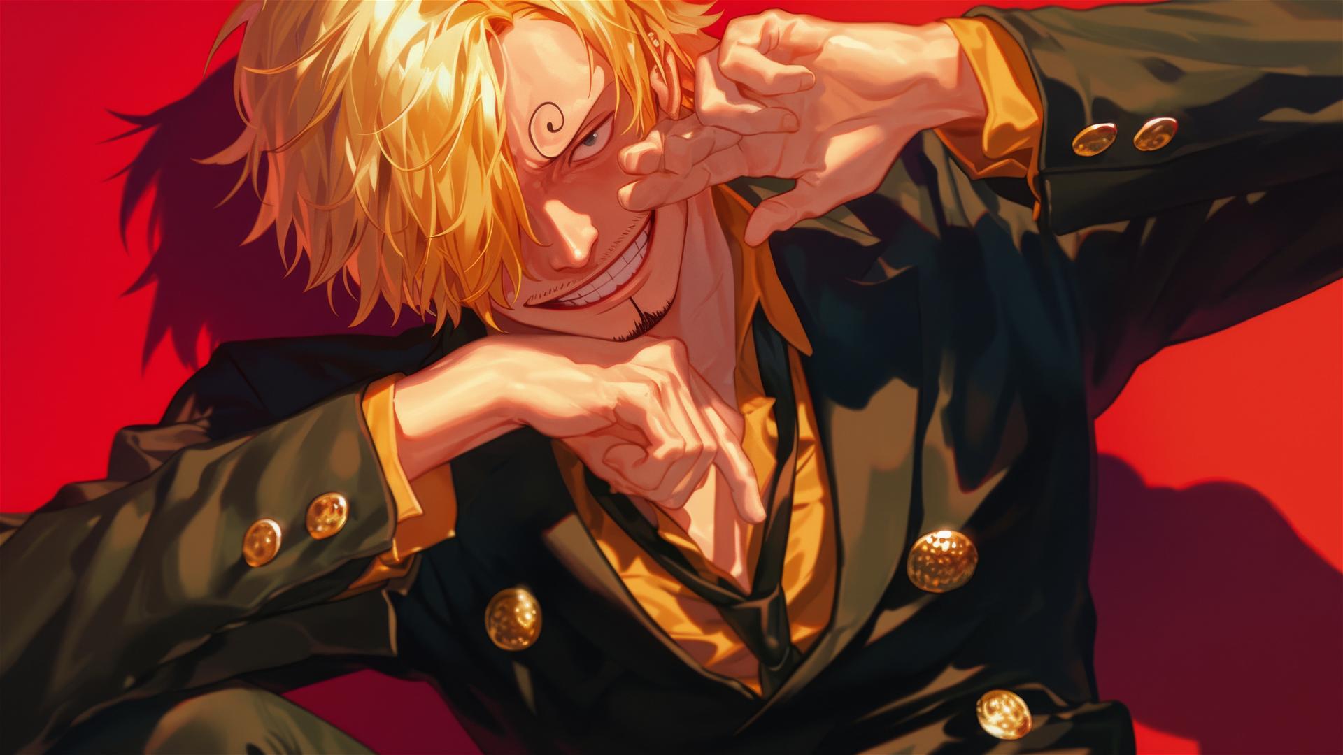 Illustration of Sanji, a character from One Piece