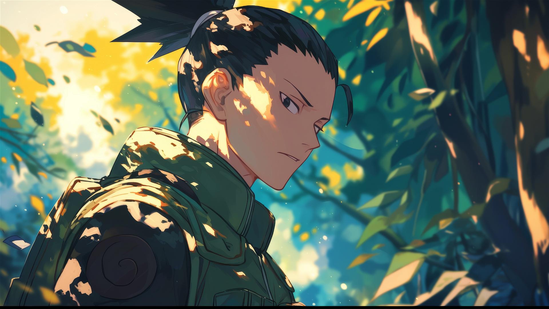 Shikamaru Nara, a strategic ninja from Naruto.