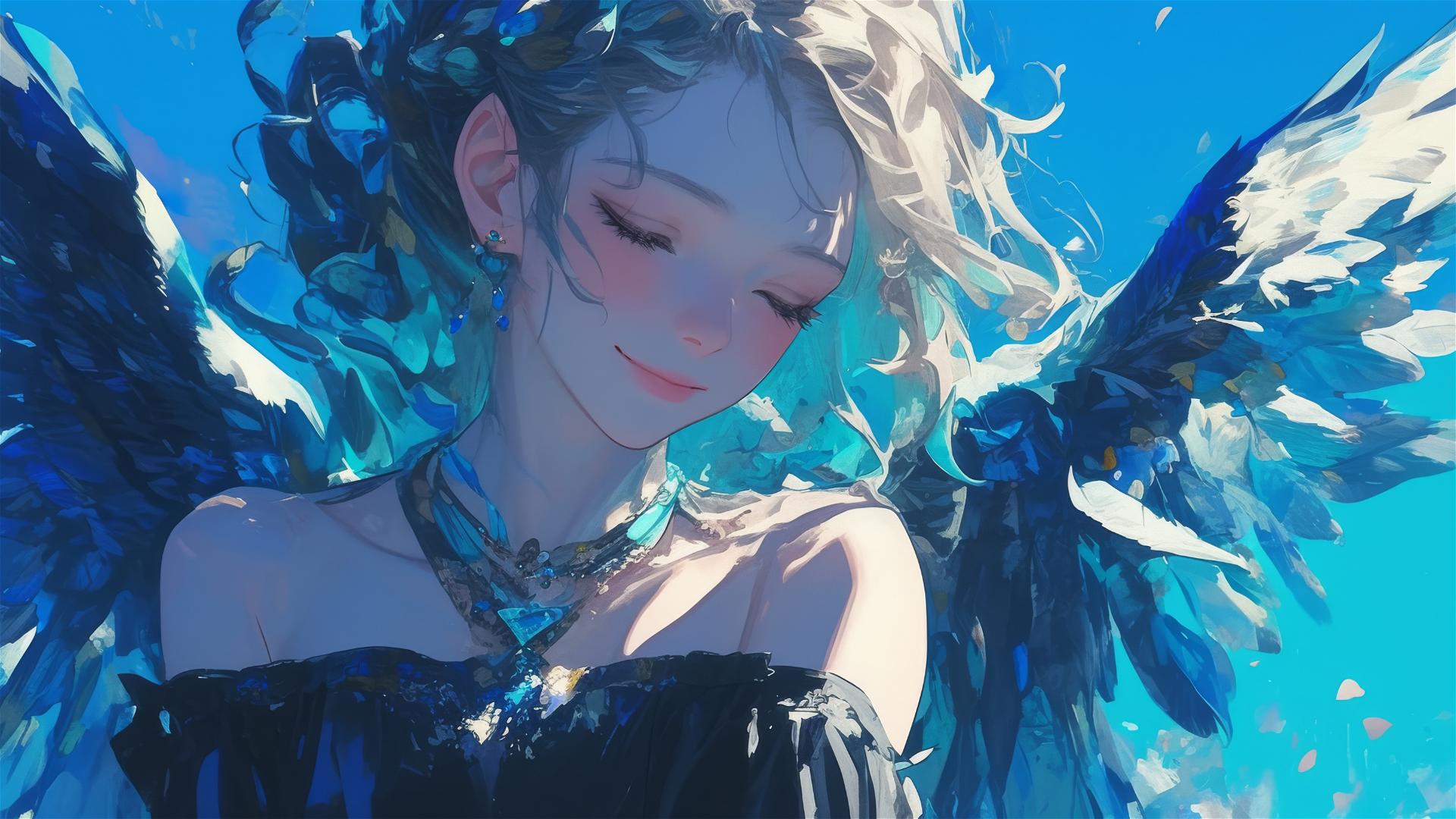 Illustration of a fairy playing a euphonium