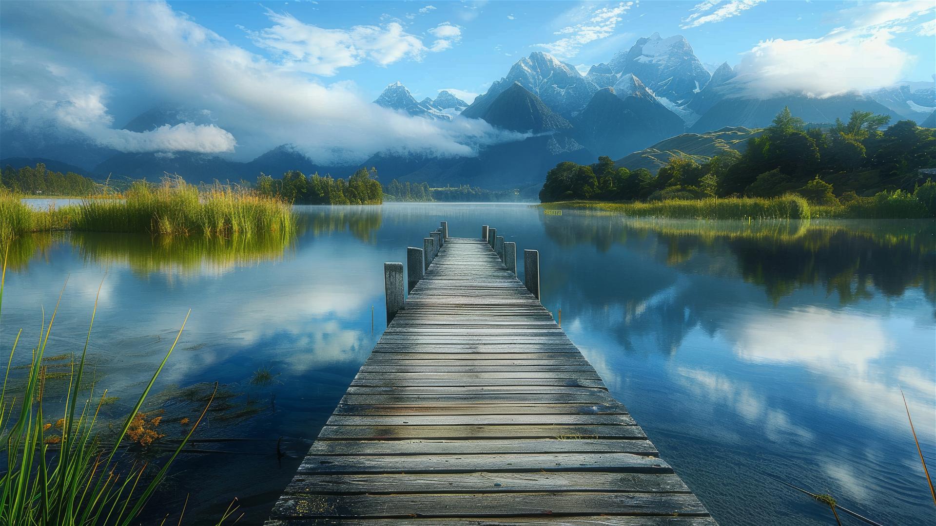 Spectacular view of New Zealand's lush landscapes