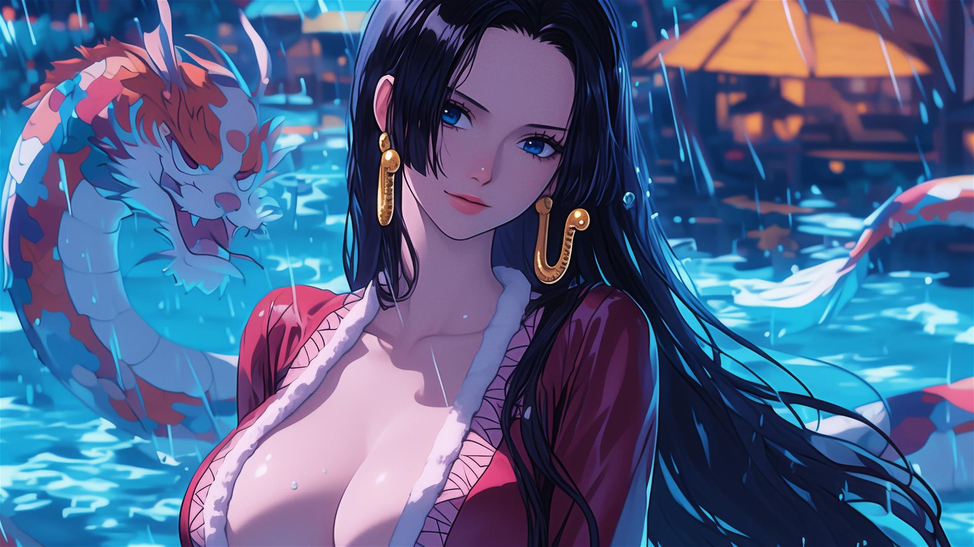 Boa Hancock from One Piece in a striking pose