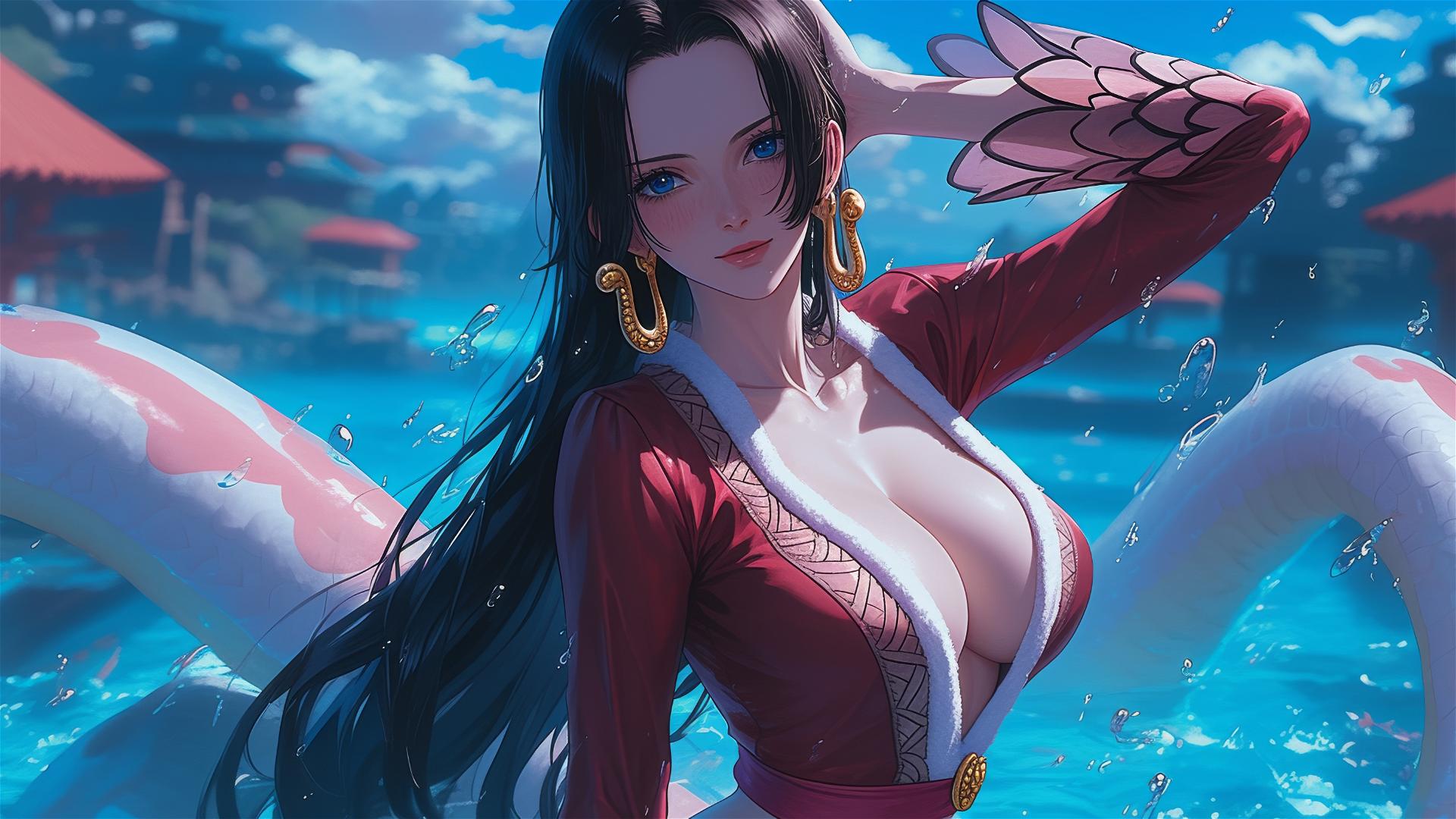 Boa Hancock from One Piece anime illustration