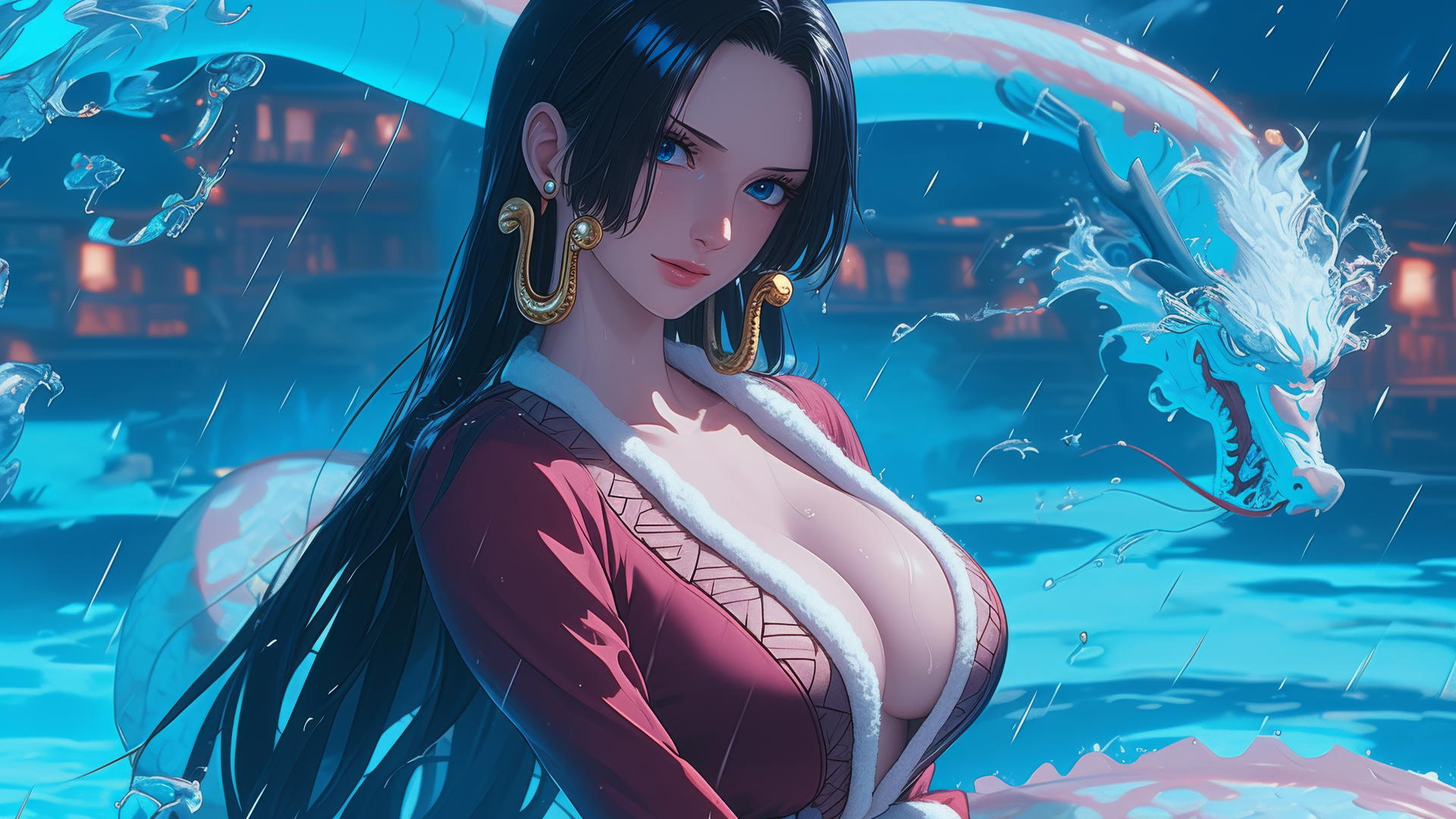 Boa Hancock from One Piece in dual poses