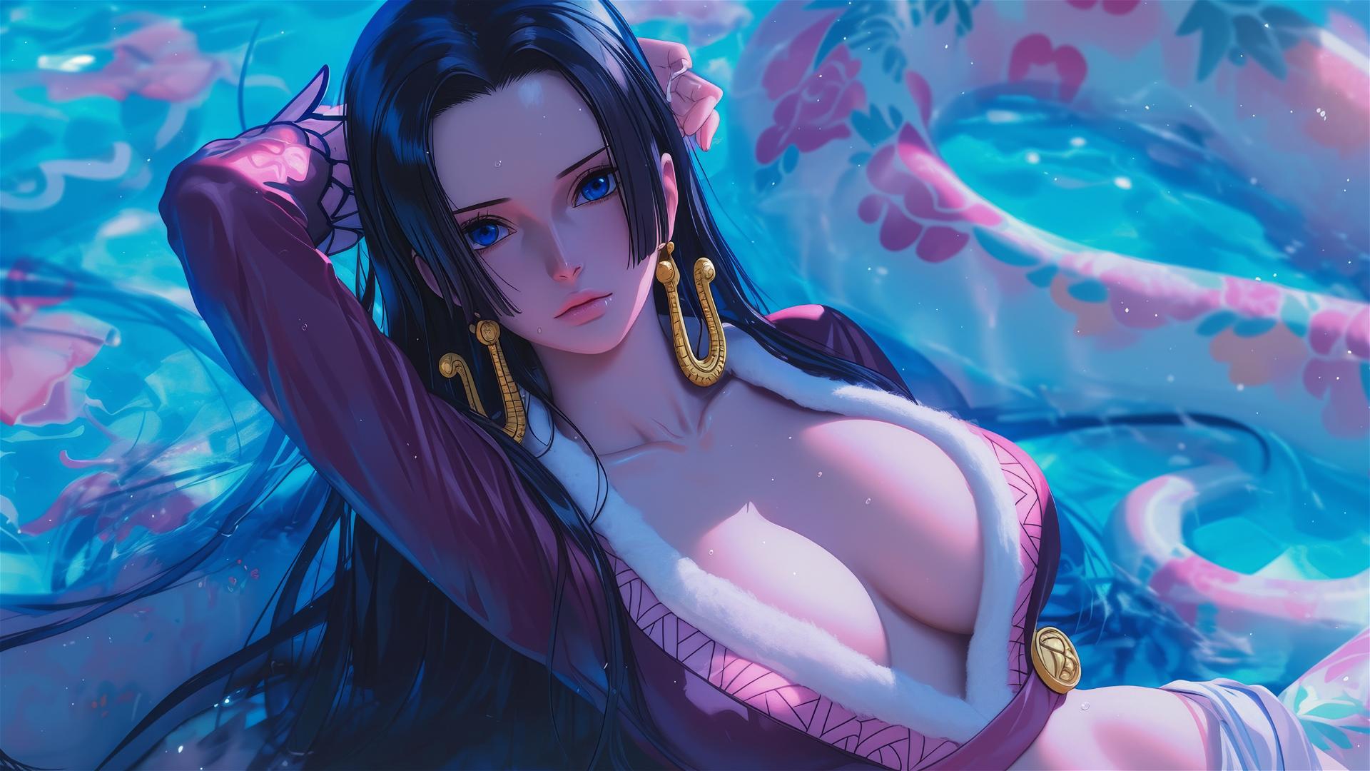 Boa Hancock from One Piece anime artwork