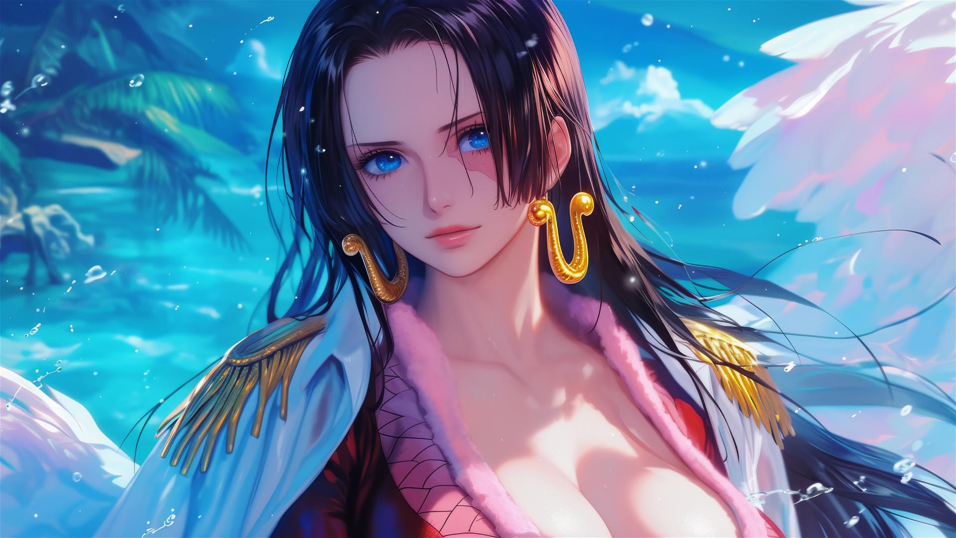 Artistic depiction of Boa Hancock from One Piece