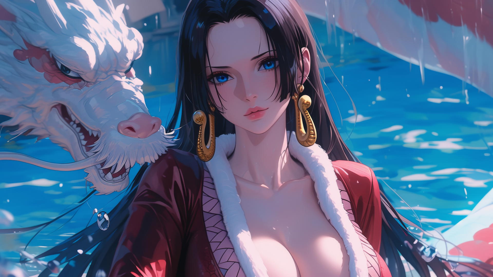 Boa Hancock from One Piece in an artistic rendition