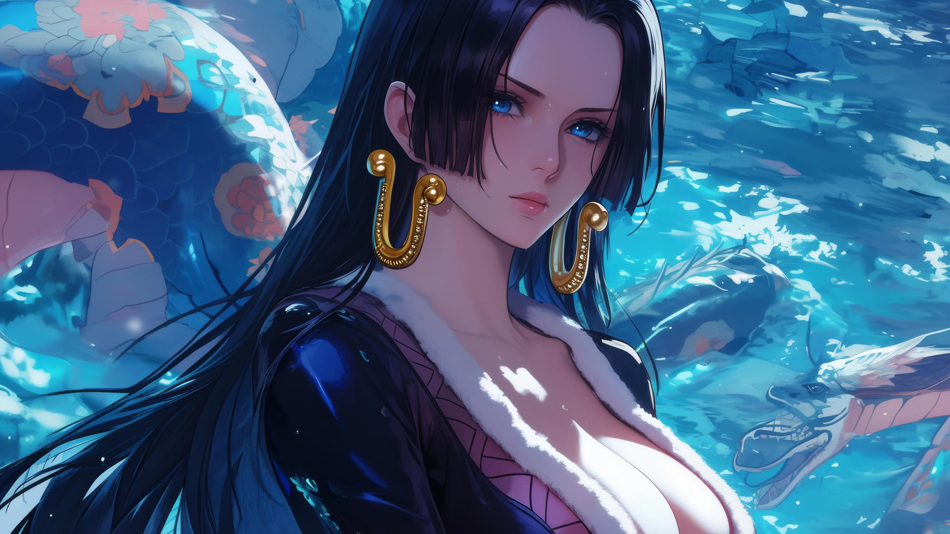 Boa Hancock from One Piece anime illustration