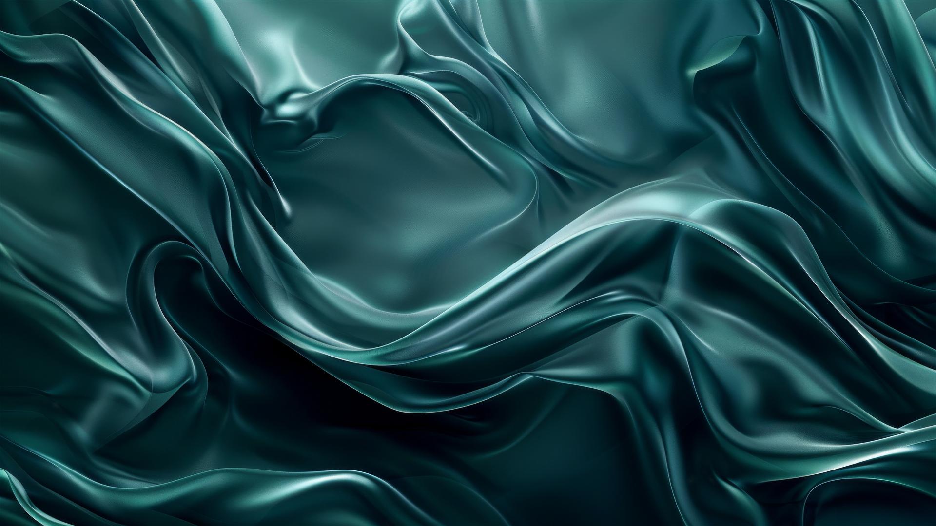 Dark teal abstract shapes on iPhone background