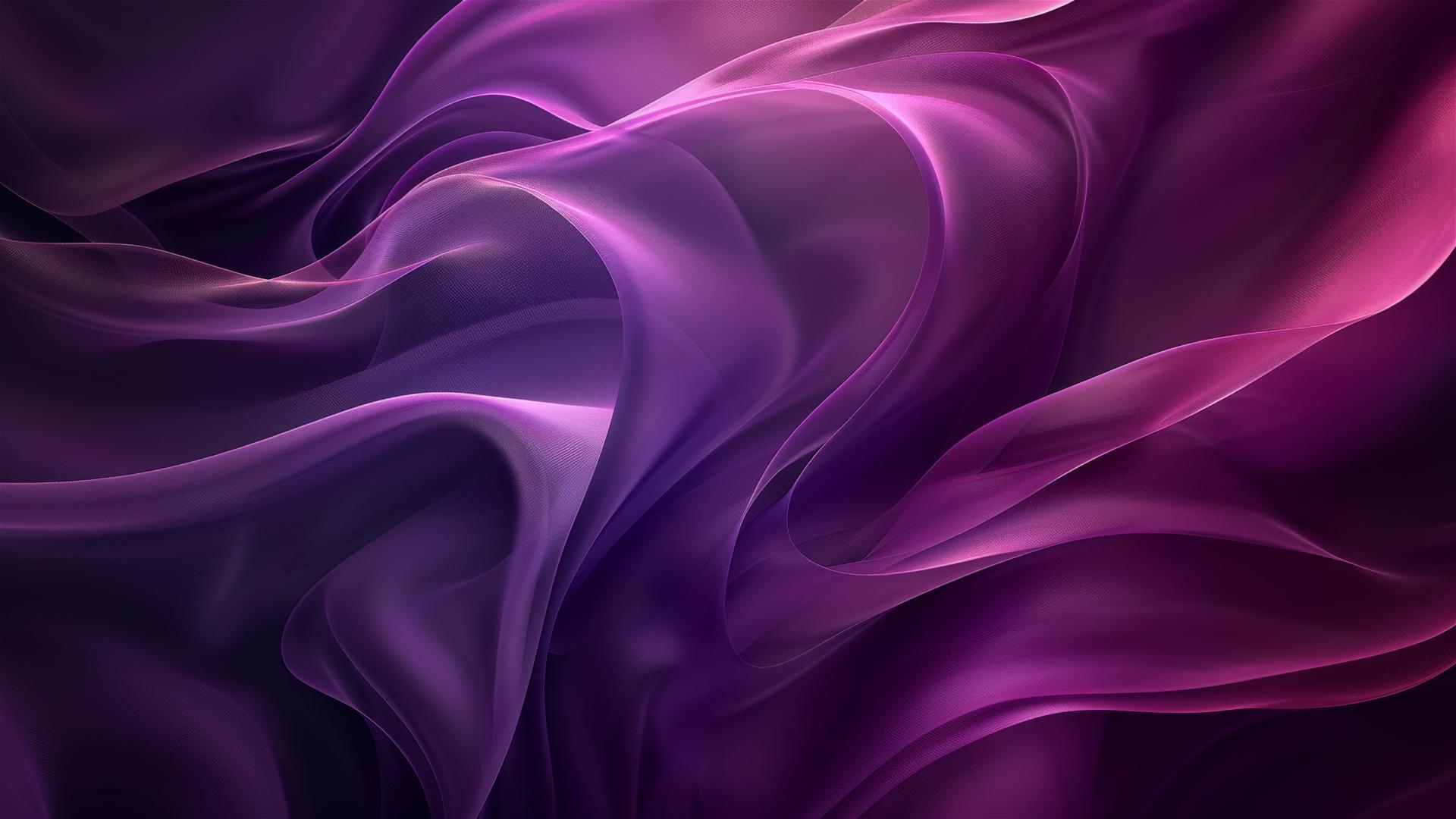 Elegant black plum flowing shapes on iPhone