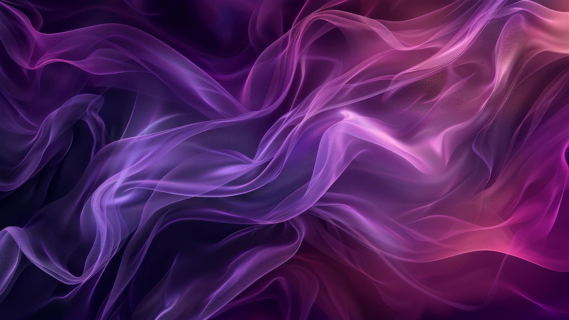 Elegant black plum flowing shapes on iPhone