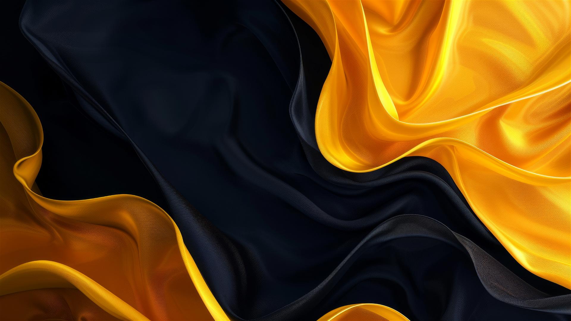 Black mustard flowing shapes on iPhone background