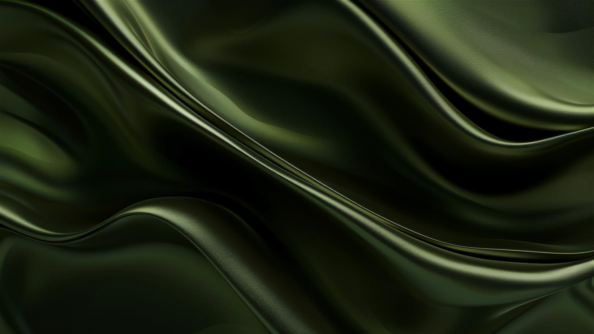 Dark olive curved shapes on iPhone background