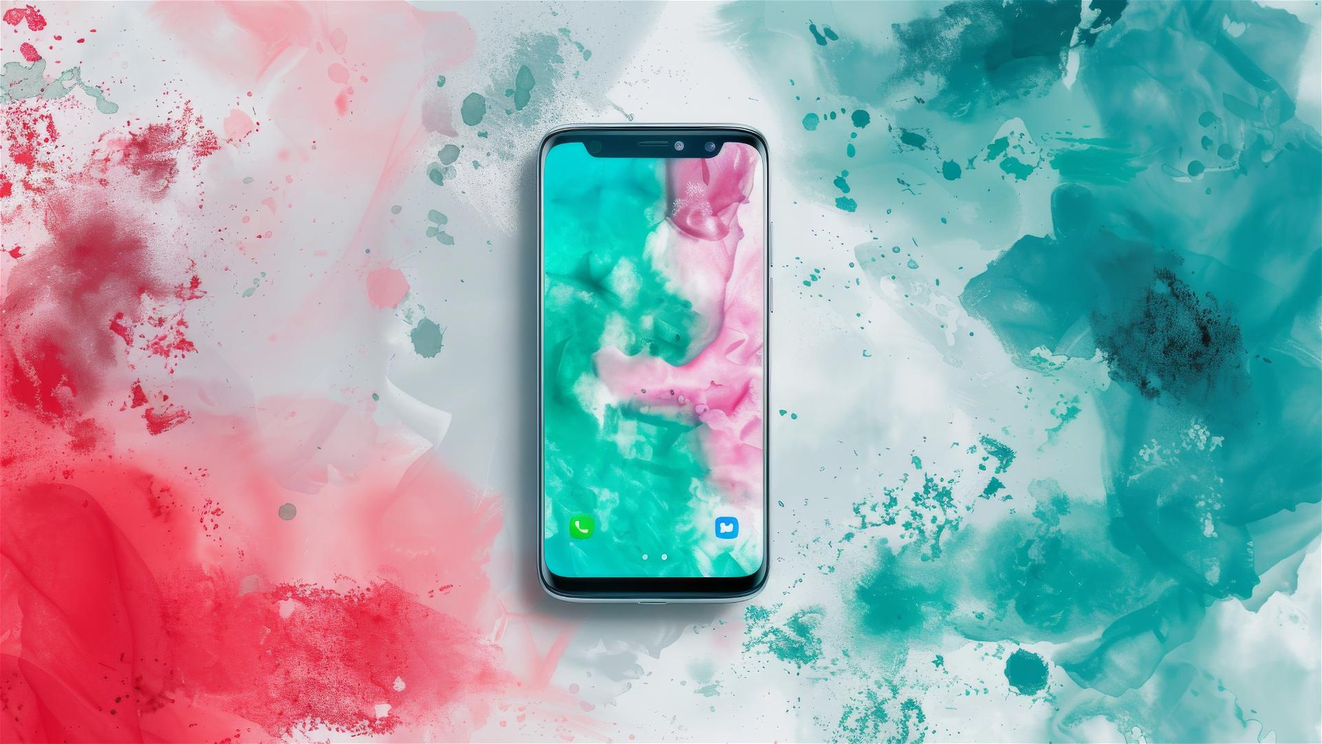 Classic watercolor design with sparkling effect