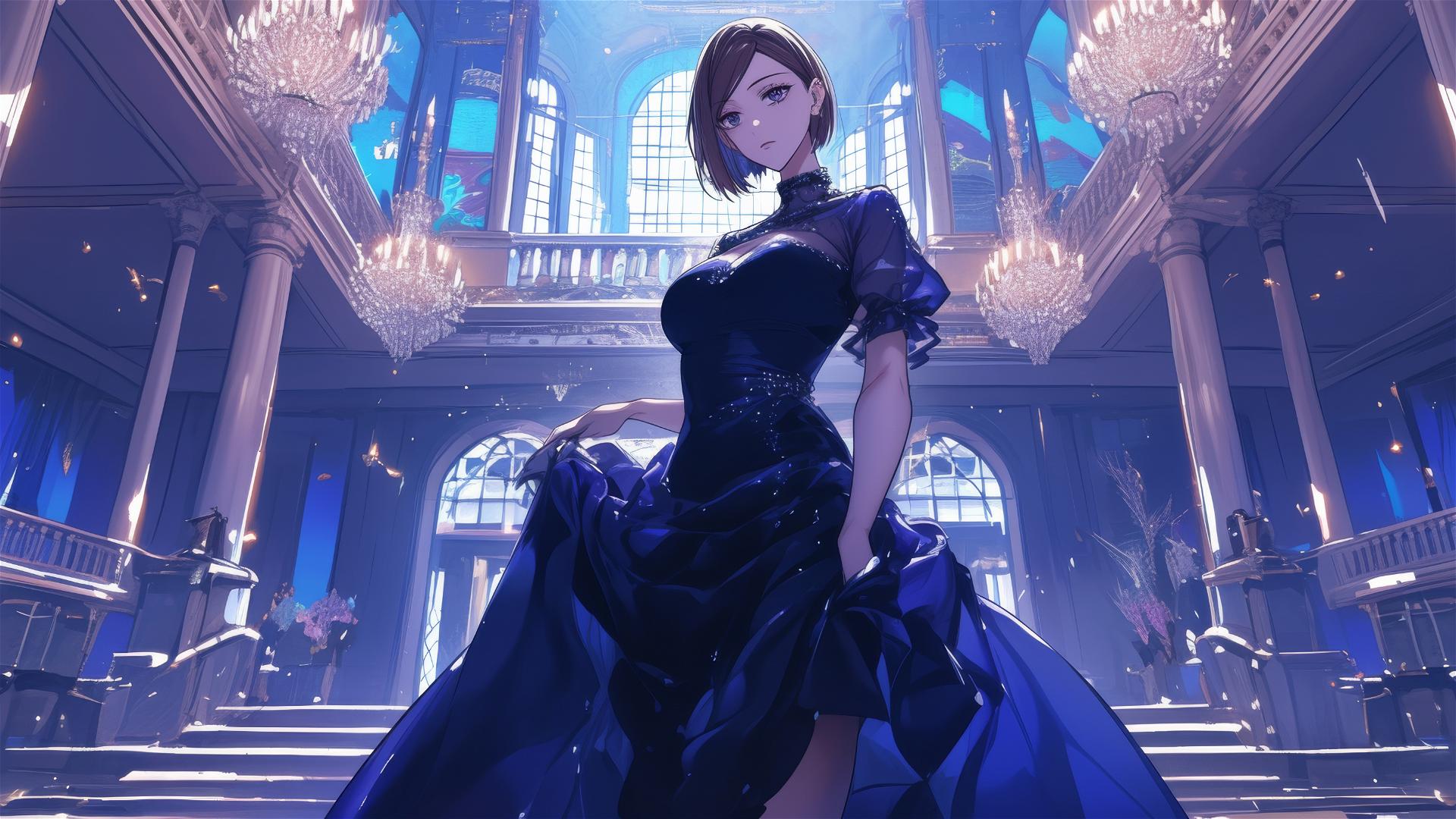 Nobara Kugisaki in elegant gown at a Tokyo gala
