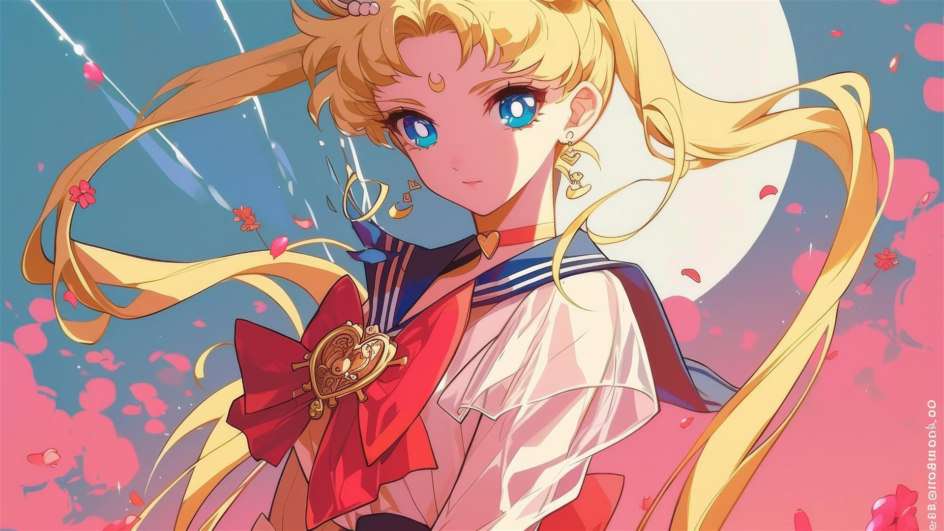 Sailor Moon character in iconic pose