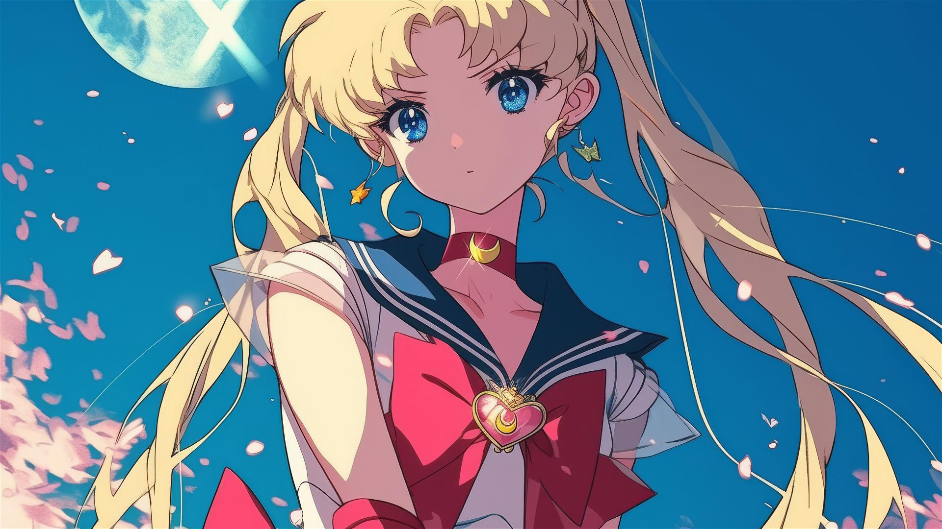 Sailor Moon character with distinctive hairstyle and uniform