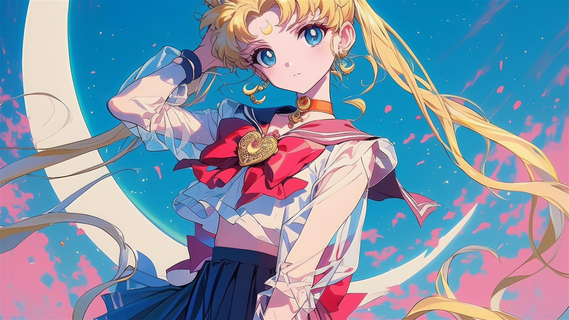 Illustration of Sailor Moon character