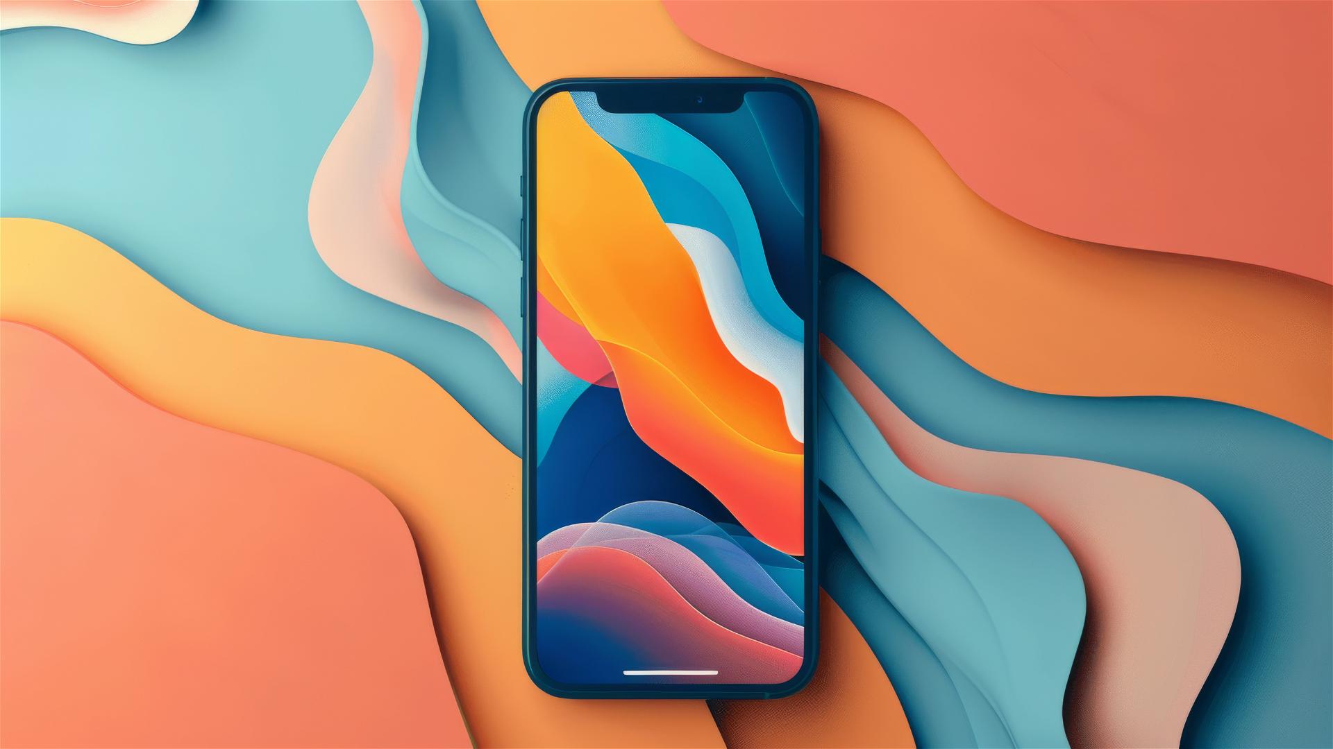 Minimal flat modern abstract design