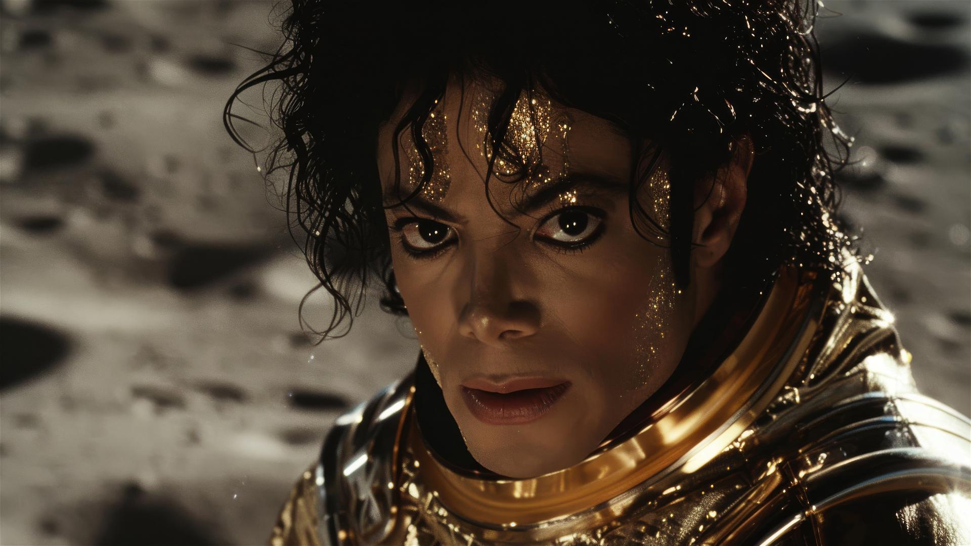 Michael Jackson on the moon in the Appalon 14 program