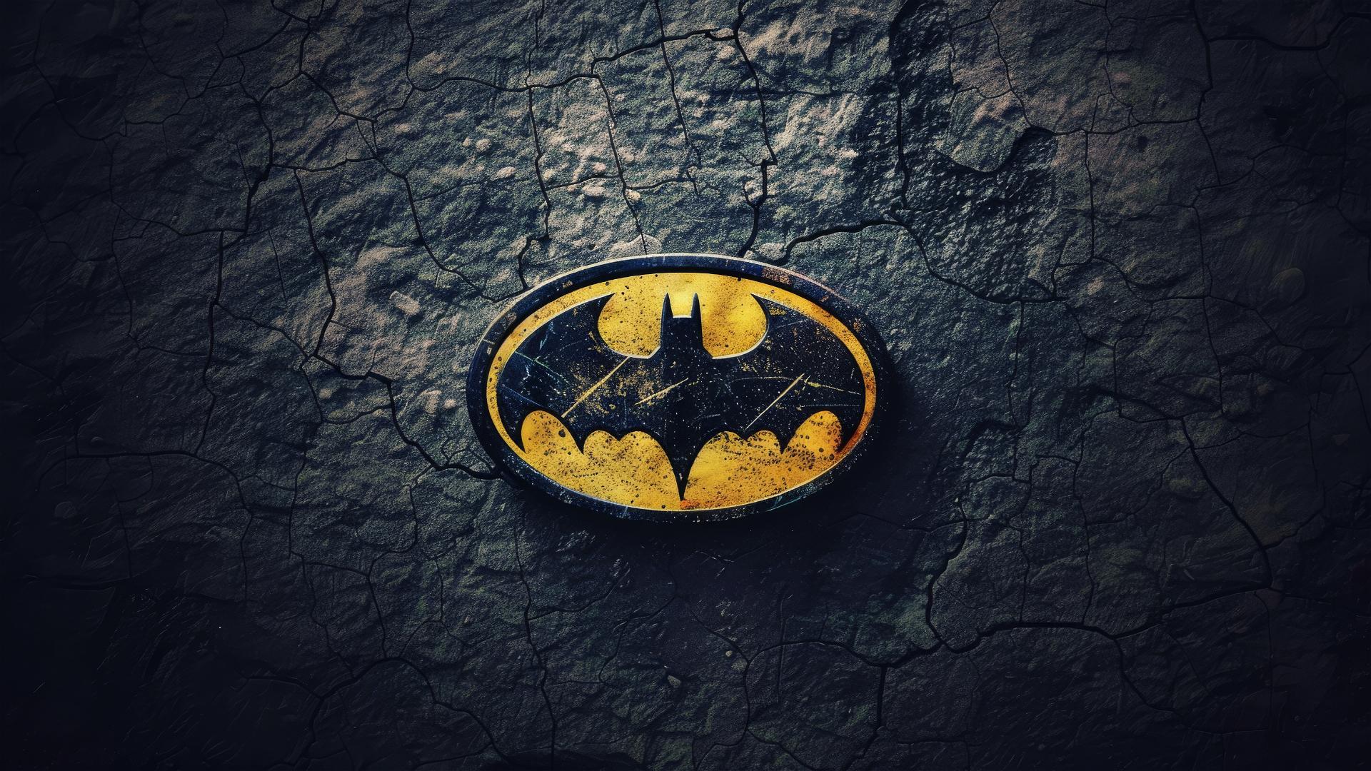 Batman logo centered with cool design