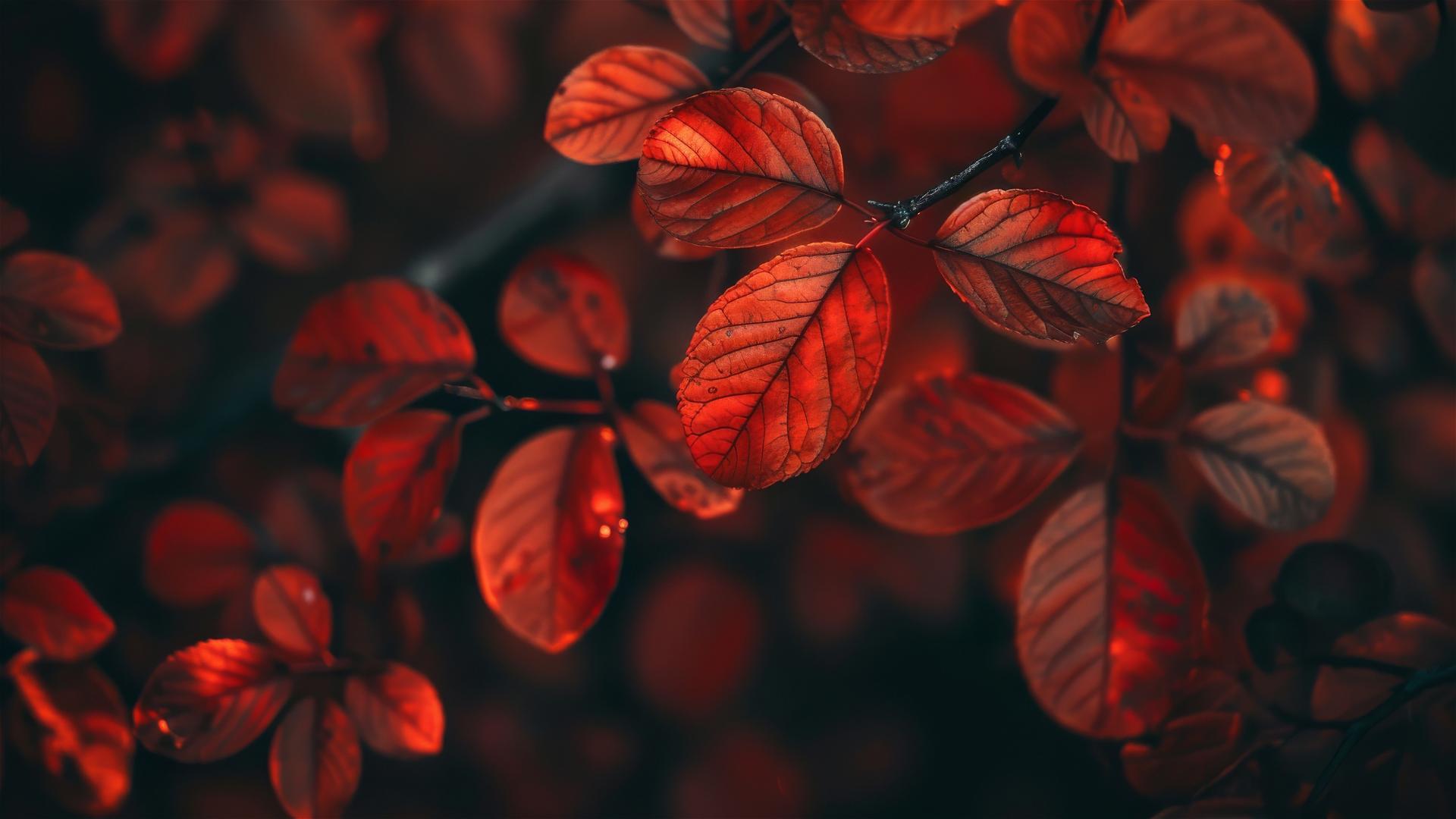 aesthetic autumn background with vivid fall colors