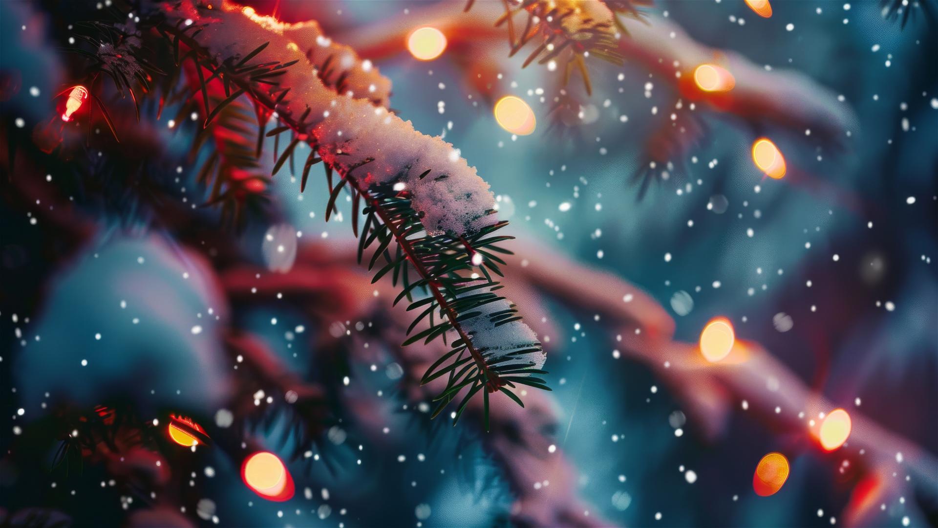 Aesthetic Christmas background in 4K resolution