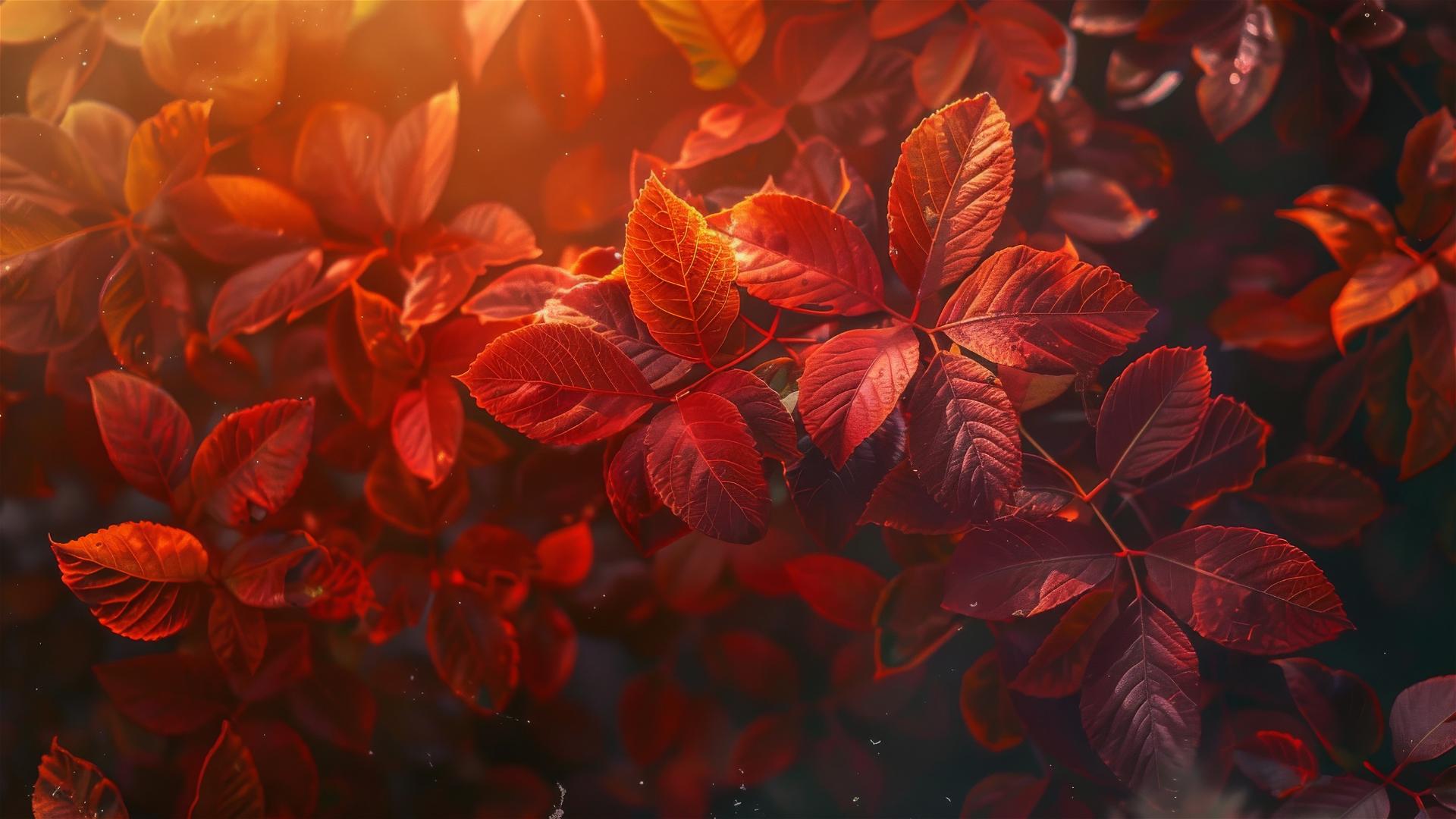 Aesthetic autumn scenery with vibrant fall colors in 4K resolution.