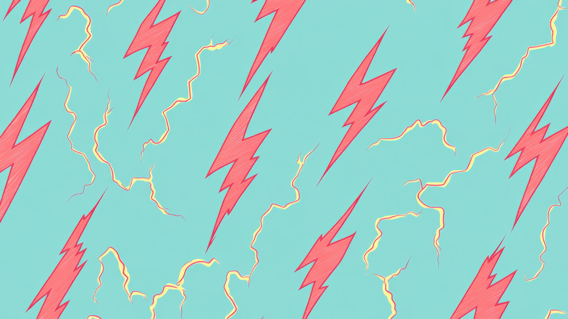 preppy wallpaper with lightning bolts on pastel blue background