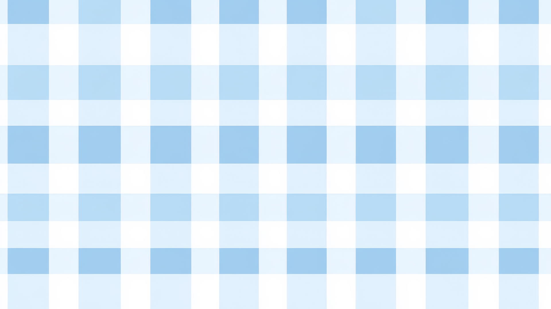 preppy blue wallpaper with light blue gingham squares on a white background