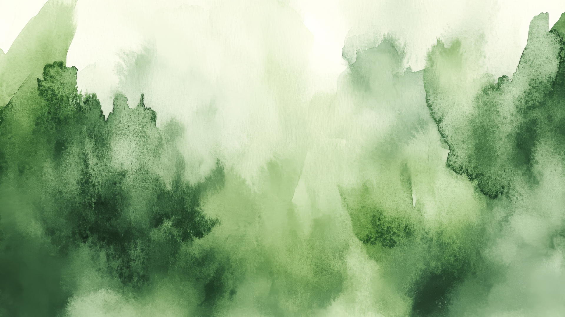 green aesthetic wallpaper with shades of green watercolor washes