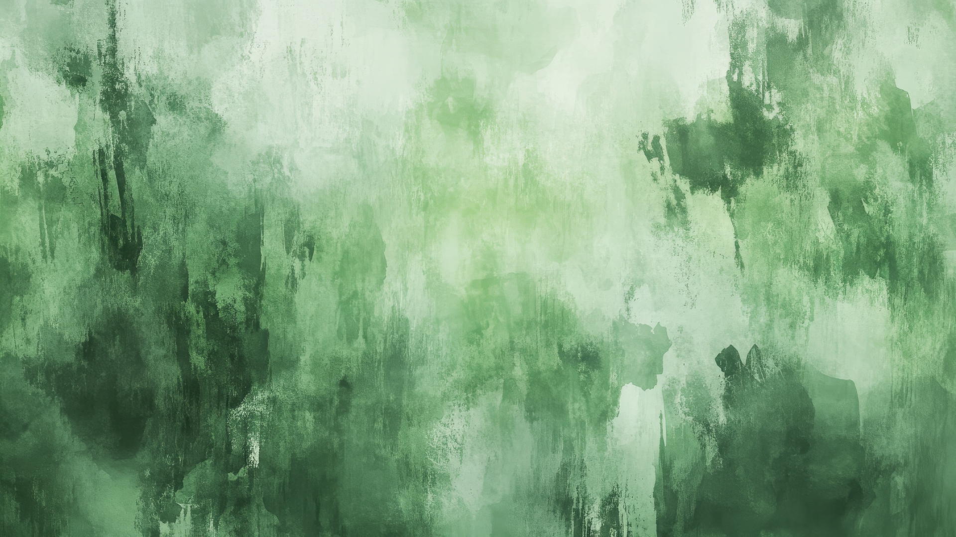 Green aesthetic wallpaper with abstract green watercolor washes blending softly.