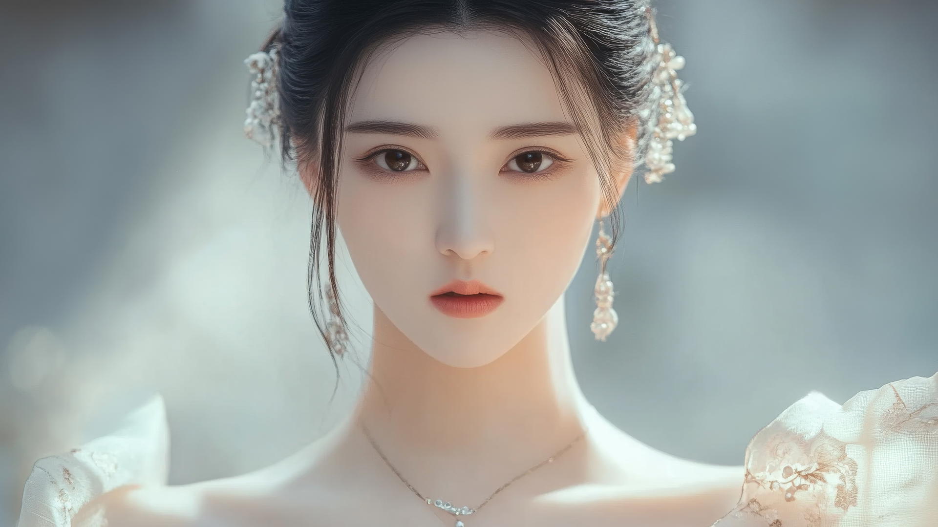 Liu Yi Fei in a stylized artistic rendition