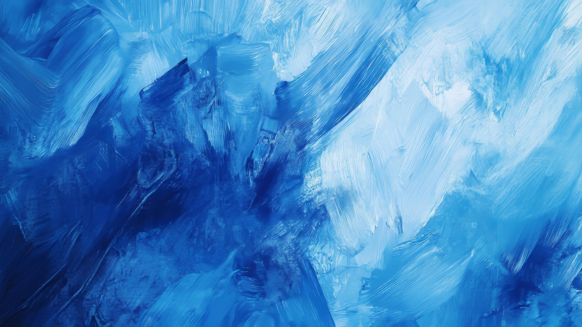 aesthetic blue wallpaper with abstract blue brushstrokes on textured canvas