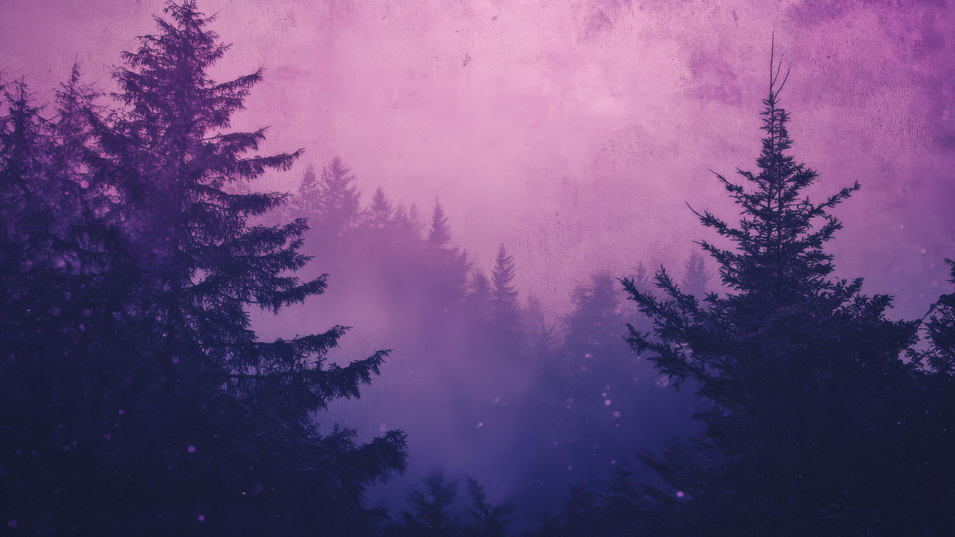 Purple aesthetic wallpaper 4k with deep purples, faded textures, and vintage Polaroid elements