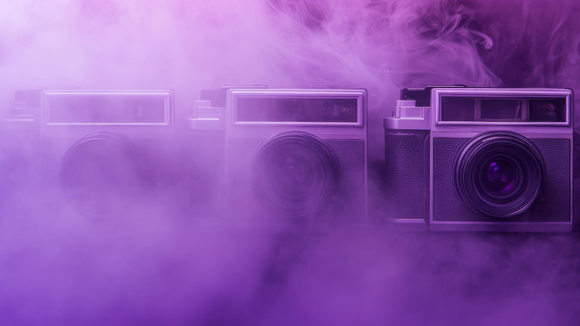 purple aesthetic wallpaper 4k with soft grunge, deep purples, and vintage Polaroid textures