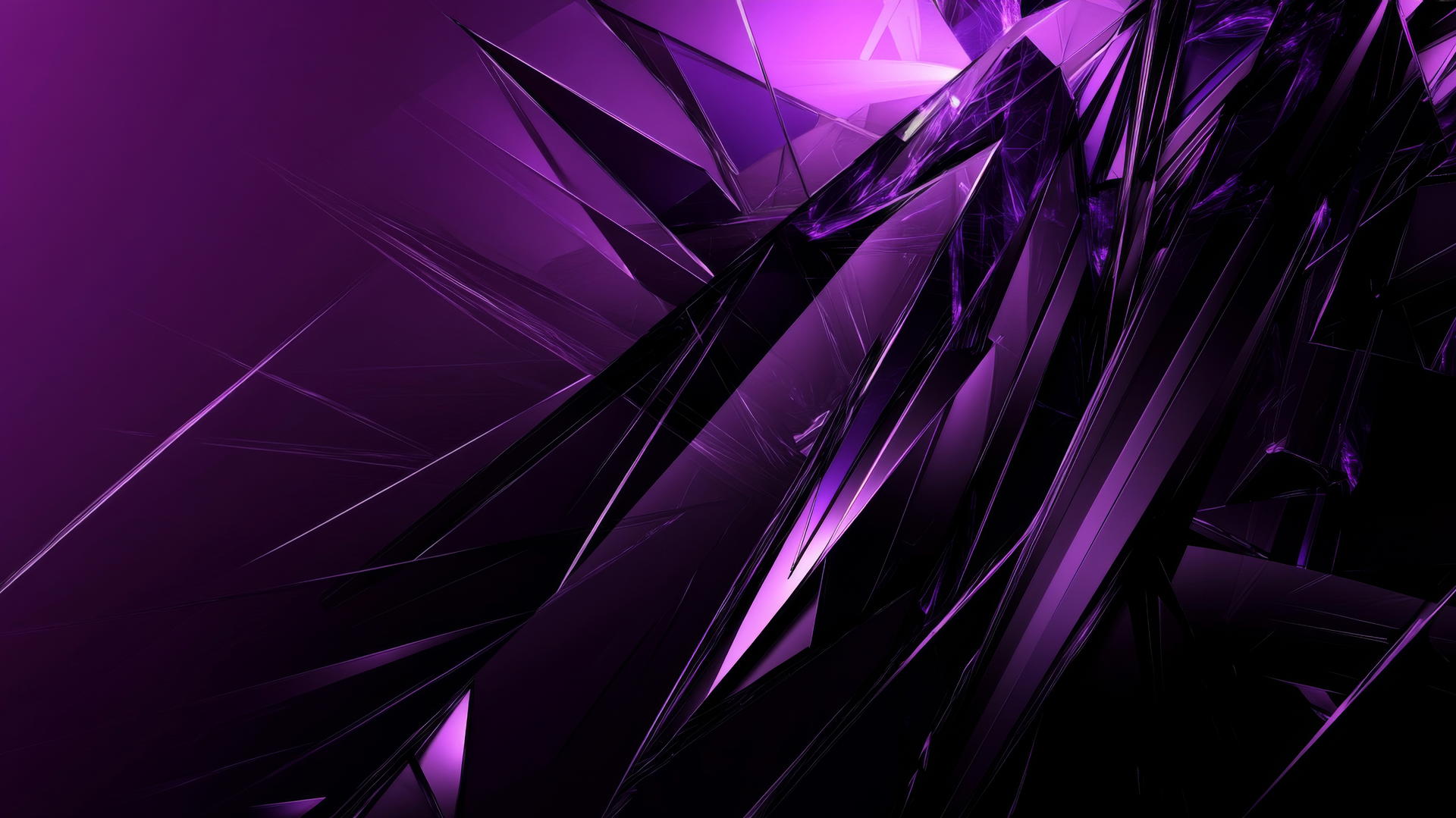 A bold abstract purple background wallpaper with sharp, angular lines.