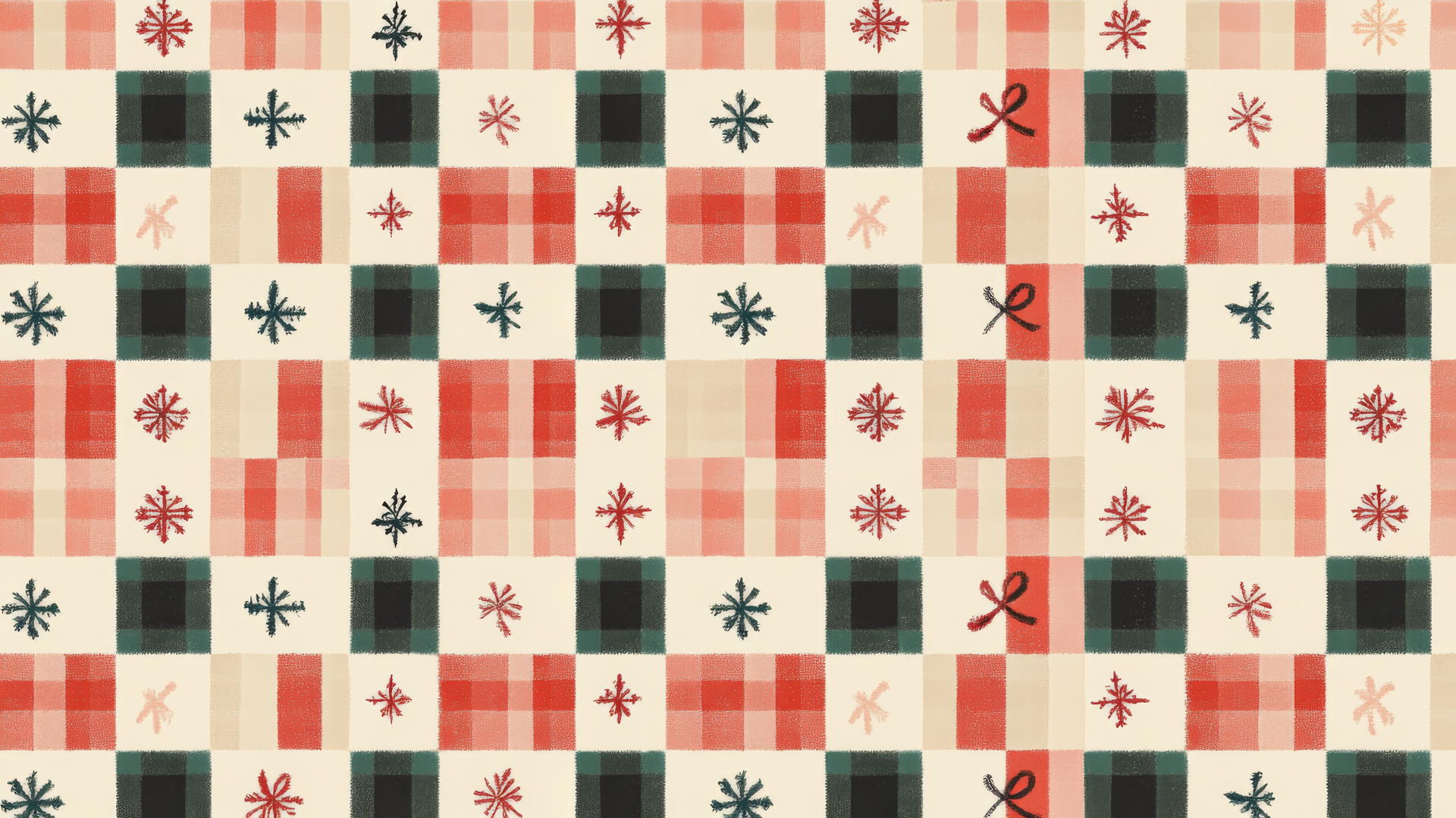 Checkered Christmas wallpaper preppy with candy canes and snowflakes