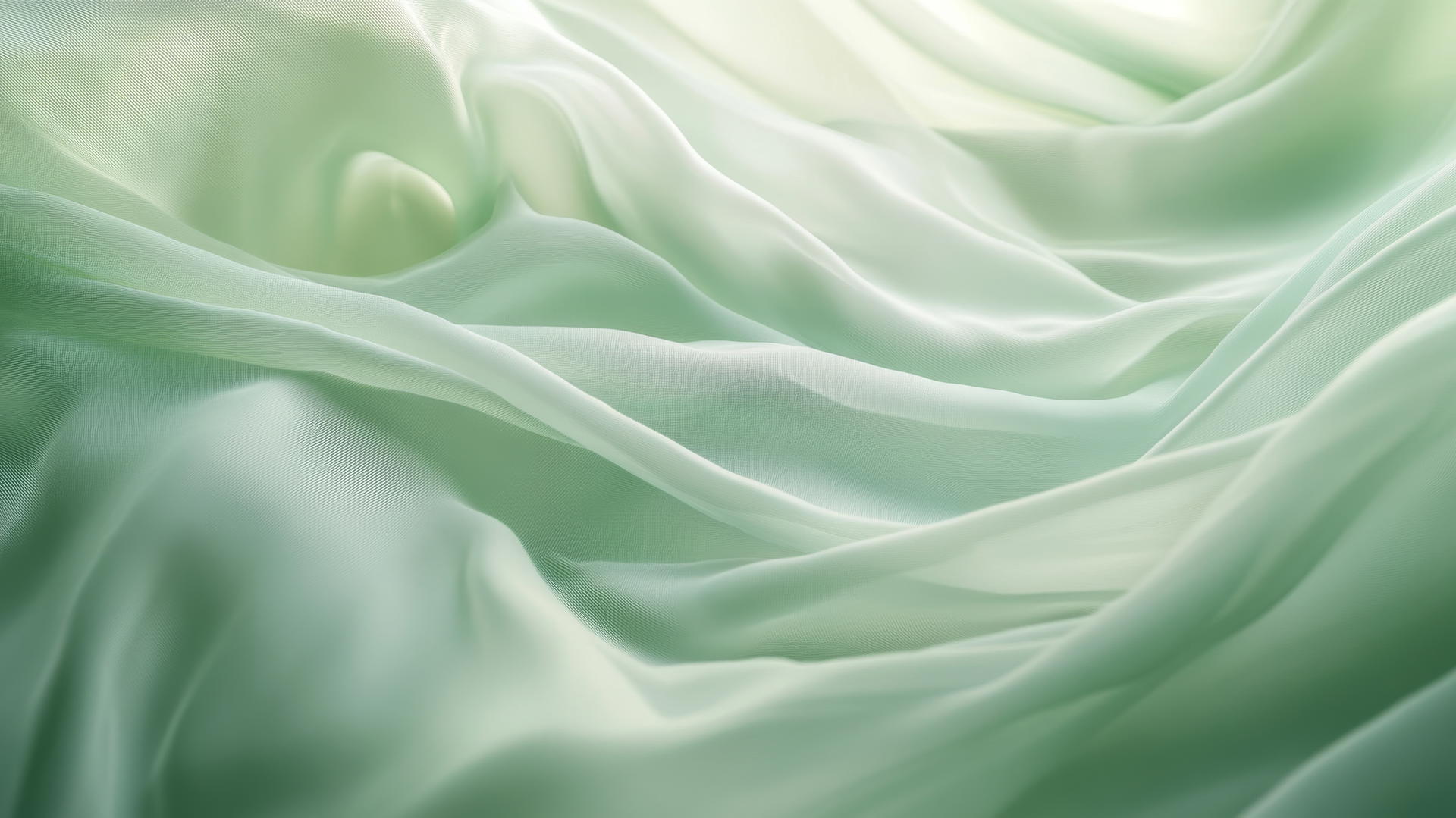 Light green wallpaper with subtle abstract wave pattern creating movement