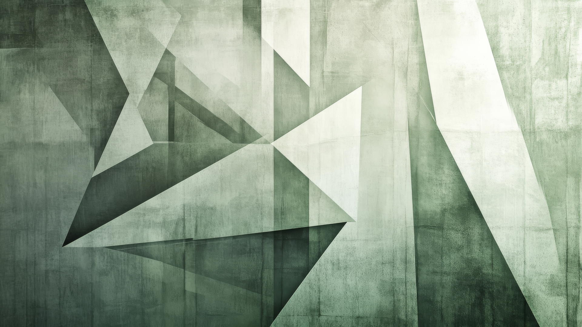 light green wallpaper with geometric shapes in dynamic composition