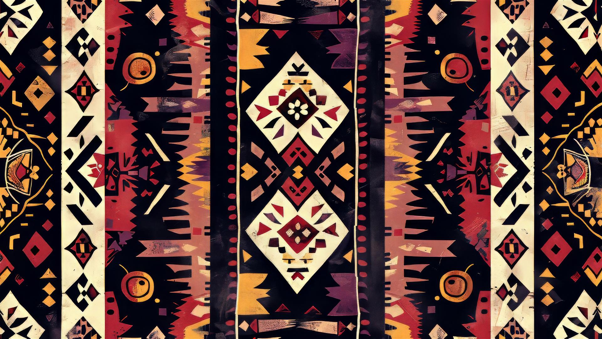 Baroque style pattern with old-school elements