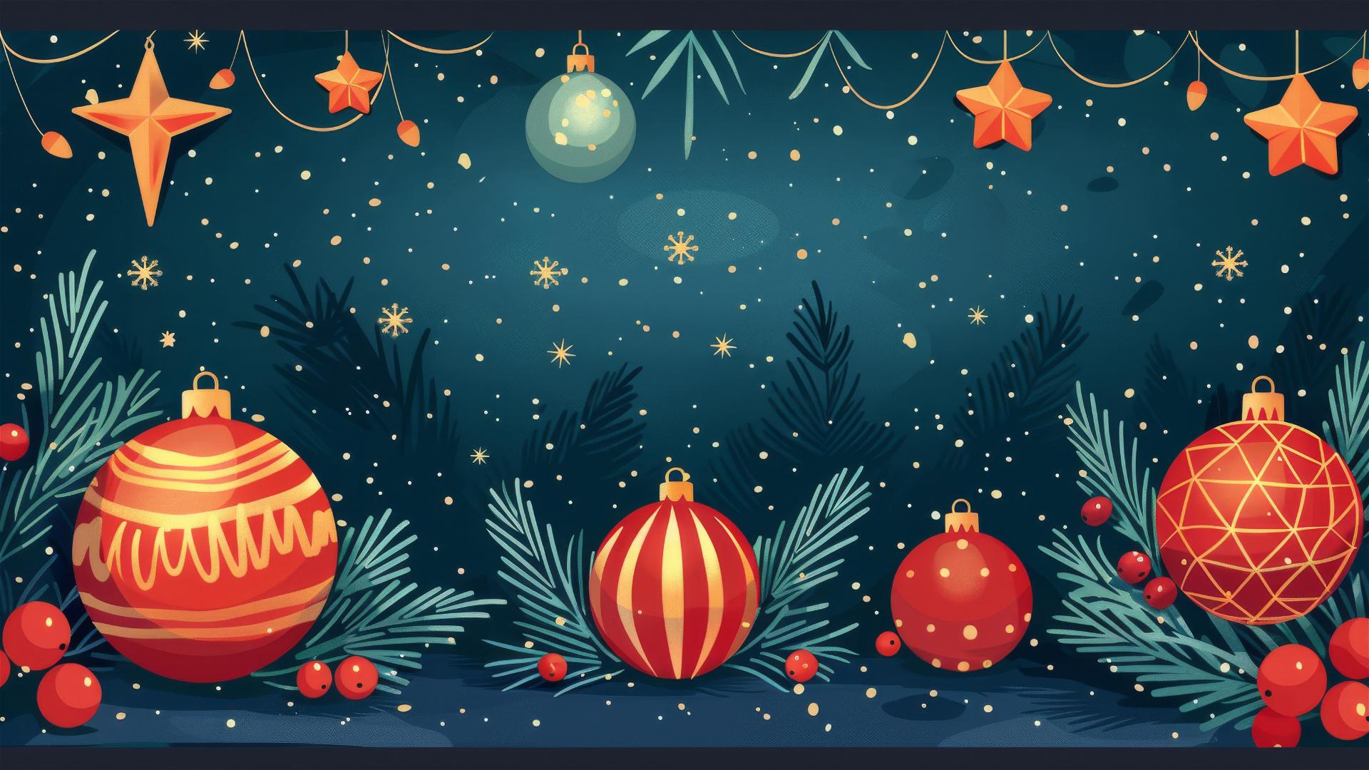 Vector image of Christmas graphic design
